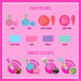 Townley Girl lip glosses and lip balms detail showing flavored, washable shine