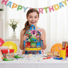 Townley Girl kit next to a child’s hand to show compact, travel-friendly scale