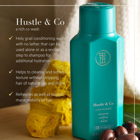 TPH by Taraji applied in shower demonstrating gentle cleansing action
