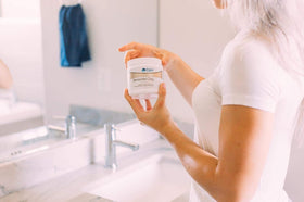 Trace Minerals scoop measuring powder highlighting portion control convenience