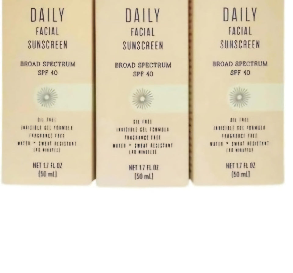 Generic Trader Jo front packaging showing SPF40 and 3-pack benefit