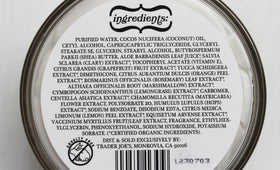 Trader Joe's jar on bathroom counter in use setting, suggests everyday moisturizing benefit