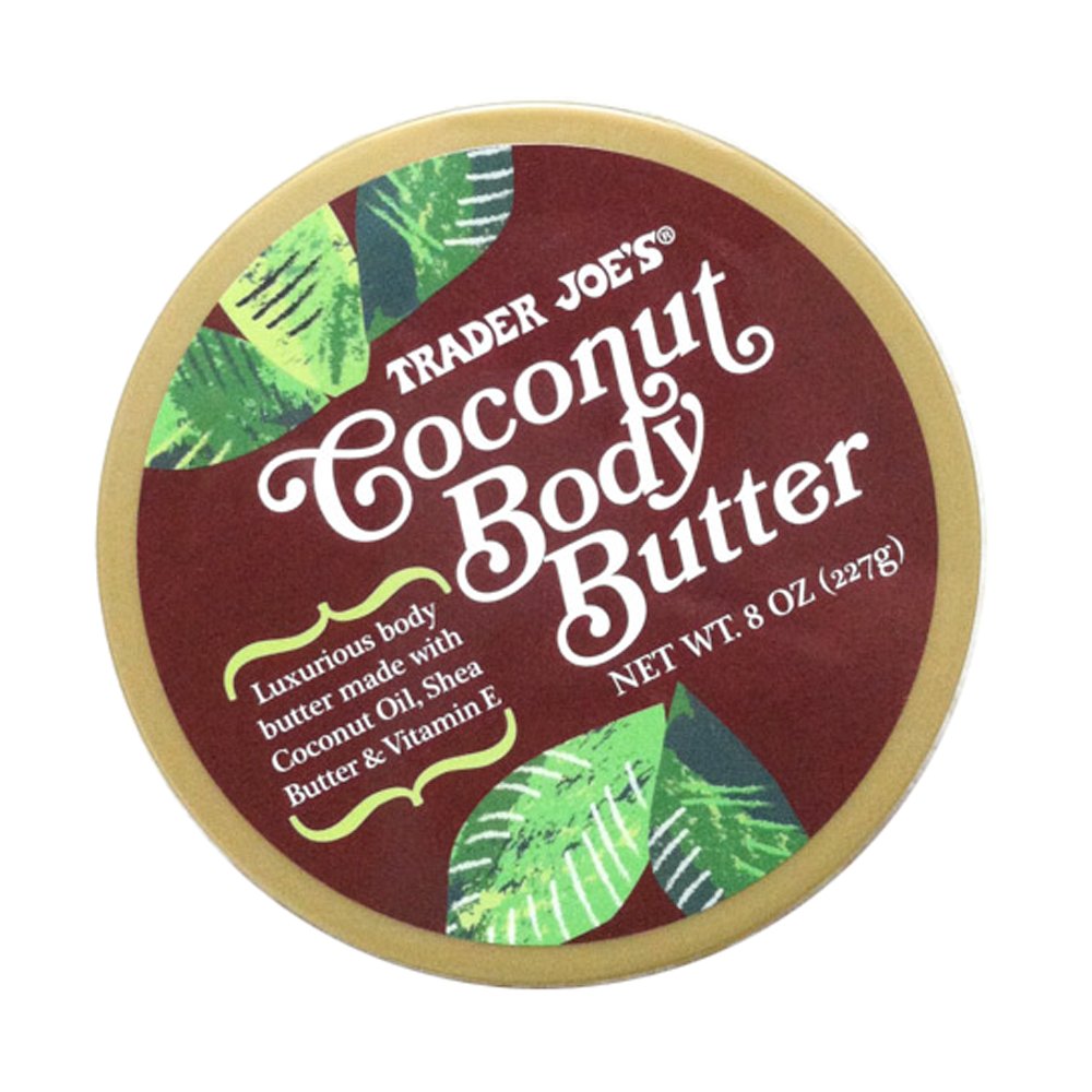 Trader Joe's open jar close-up of whipped texture, highlights smooth application benefit