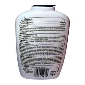 Trader Joe's Enrich applied in a morning routine on cheek and neck for quick protection