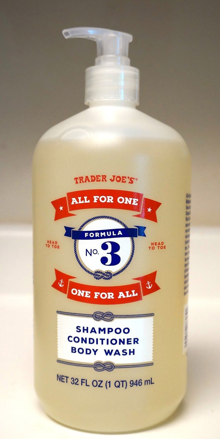 Trader Joe's FORMULA NO.3 front label showing bottle and size for clear identification and convenience
