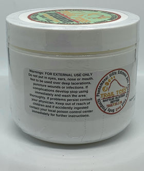 Trail Toes label close-up showing ingredient clarity and trust benefit