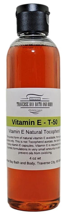 Traverse Bay Bath and Body closeup droplet of tocopherol demonstrating texture and easy dosing benefit