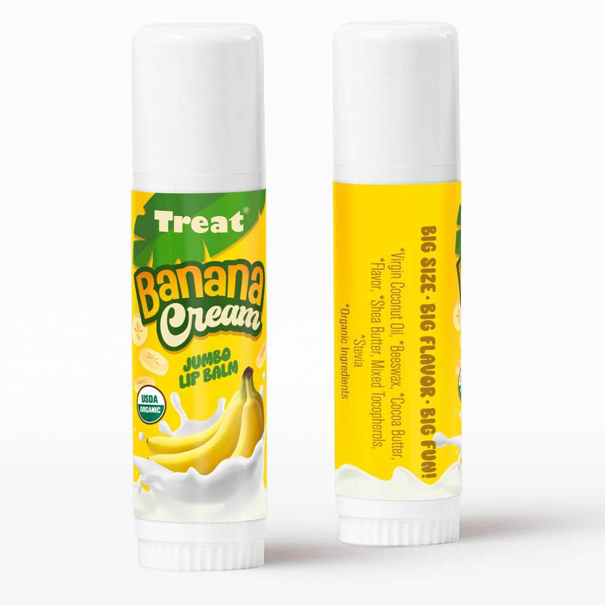 TREAT banana cream texture closeup showing creamy finish and hydration