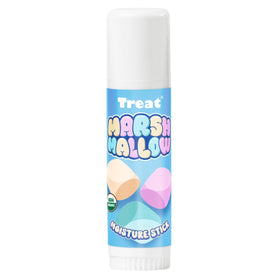 TREAT marshmallow stick front packaging showing organic jumbo balm