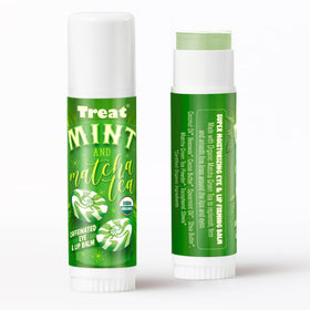 TREAT closeup label listing organic ingredients and benefit of clean formulation