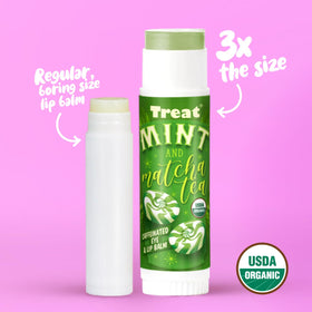 TREAT open tube close-up texture illustrating smooth application and intense moisture