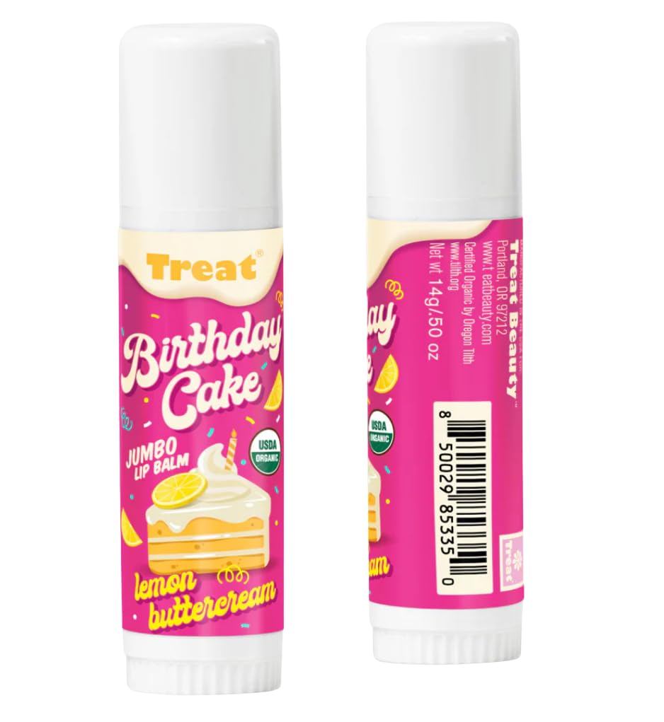 TREAT size comparison next to standard balm showing 3x capacity