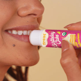 TREAT close-up texture of balm showing smooth, moisturizing finish