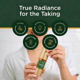 Tree of Life Beauty in bathroom routine showing nightly use for smoother eye area