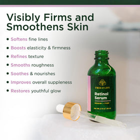 Tree of Life two 2 fl oz bottles next to a ruler showing travel-friendly benefit
