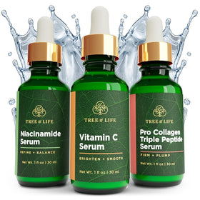 Tree of Life Beauty front packaging trio showing clean design and benefits