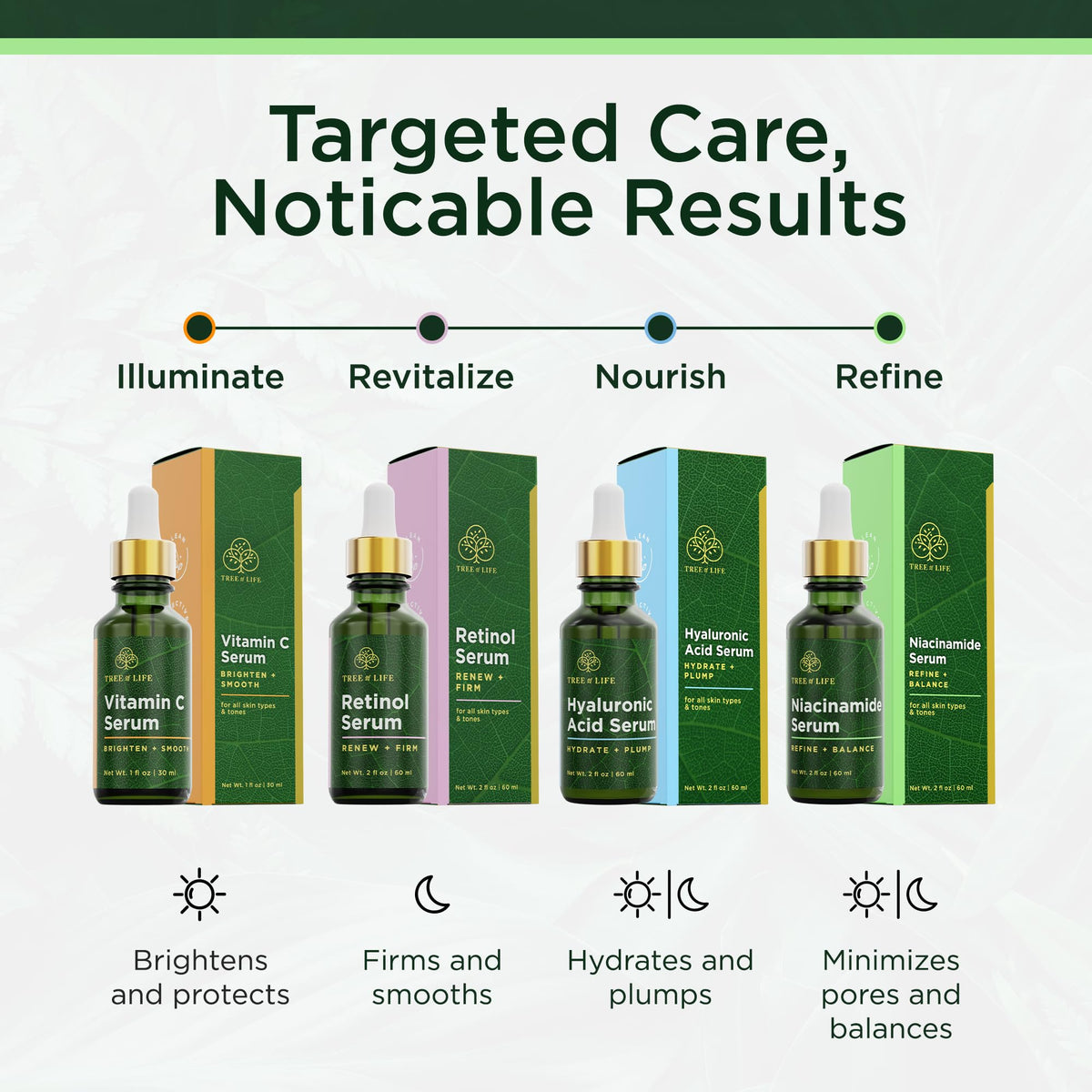 Tree of Life bottle in hand to show true 2 fl oz size and scale