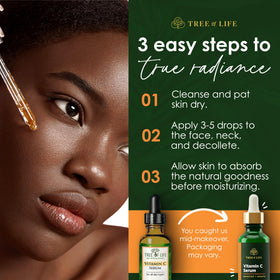 Tree of Life Beauty pro-collagen peptide cream jar open revealing rich finish benefit