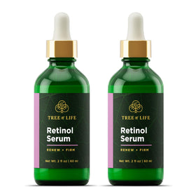 Tree of Life front bottle showing branding and benefit of smoother skin