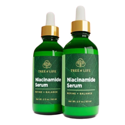 Tree of Life front packaging showing clean serum bottle for clear skin