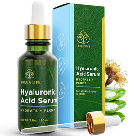 Tree of Life front packaging showing bottle and label benefit hydration