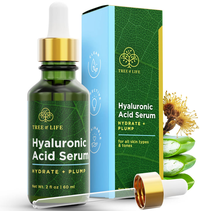 Tree of Life front packaging showing bottle and label benefit hydration