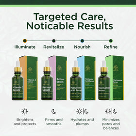 Tree of Life serum on bathroom counter in daily skincare routine