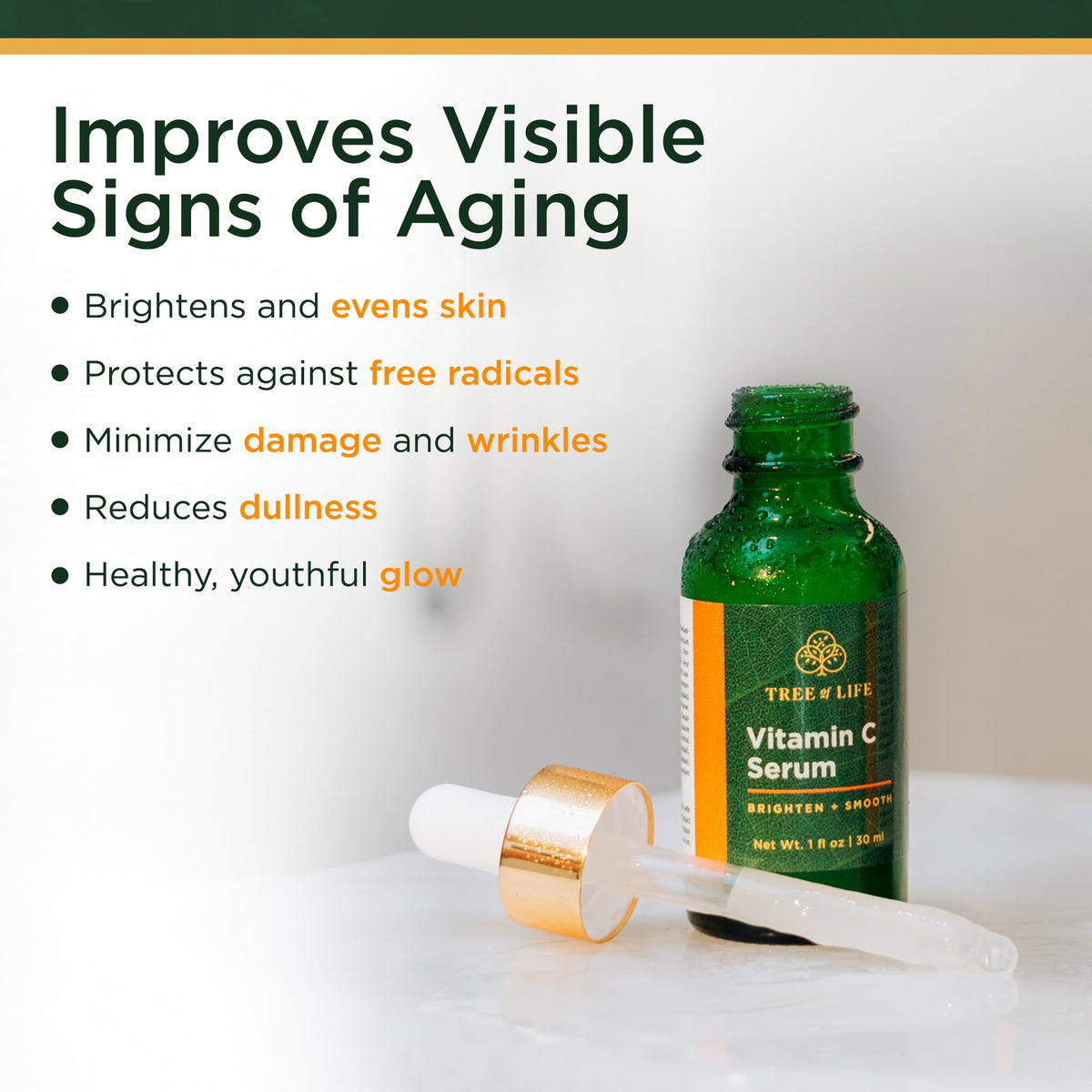 Tree of Life Retinol serum texture spread for smoothing and renewal