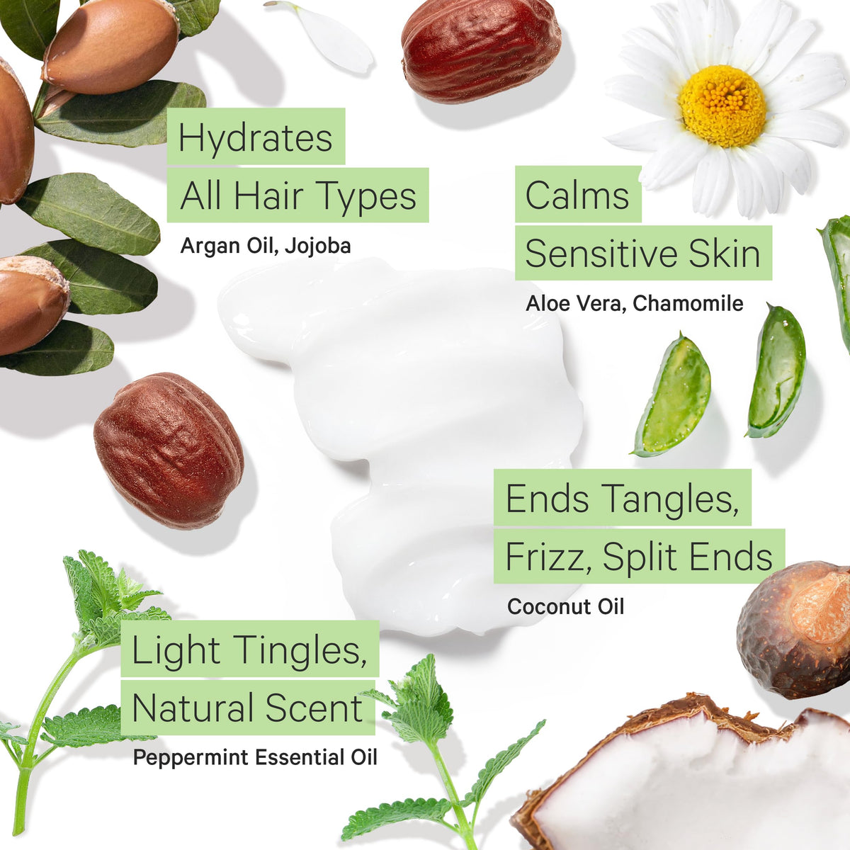 Tree To Tub argan oil droplet texture showing moisturizing benefit