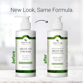Tree To Tub conditioner applied to wet hair for detangling benefit