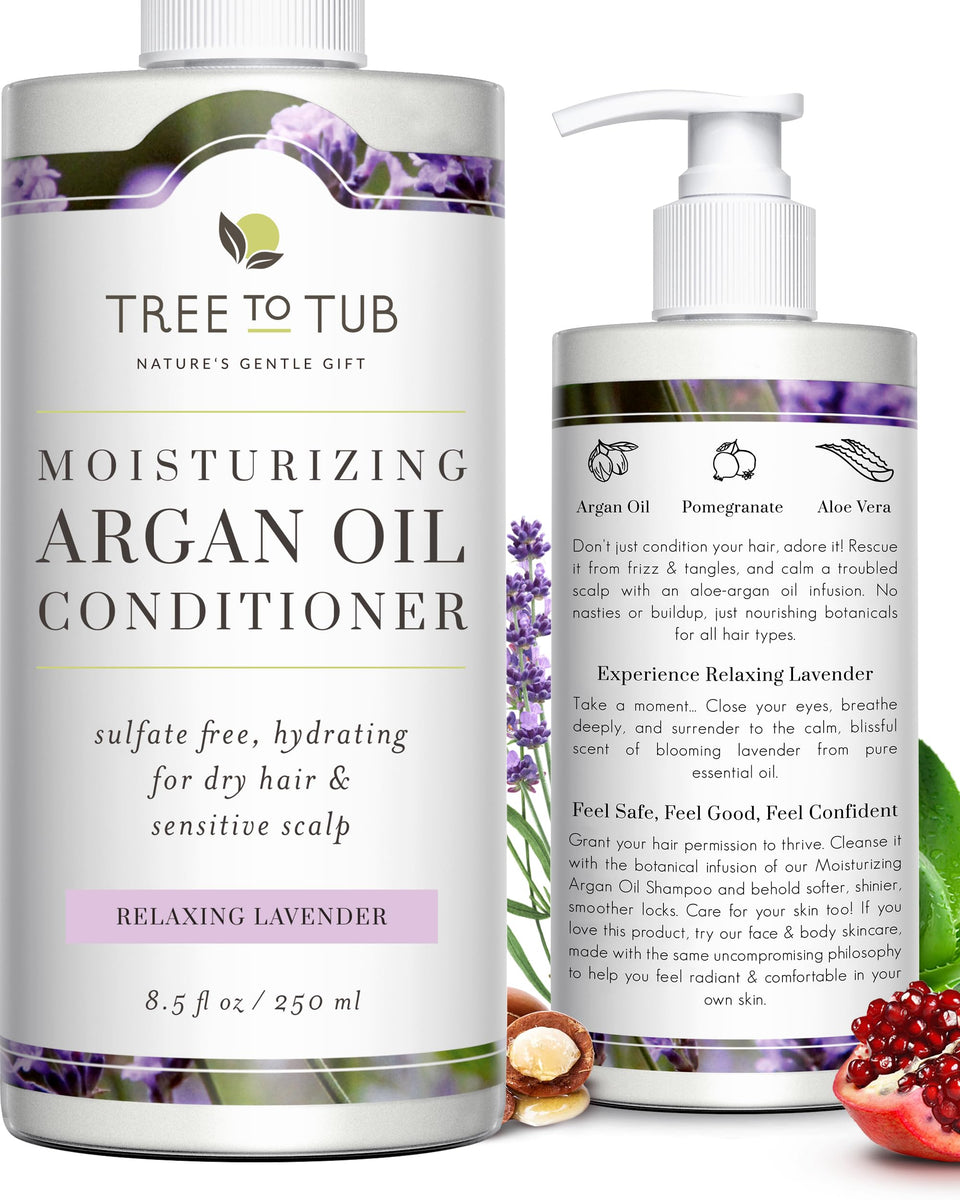 Tree To Tub front bottle showing label and benefits