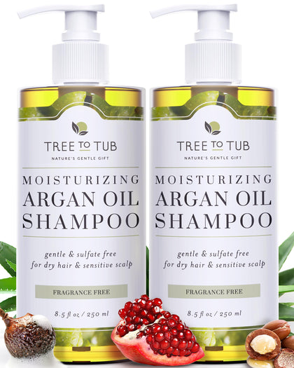 Tree To Tub front packaging showing unscented shampoo benefits