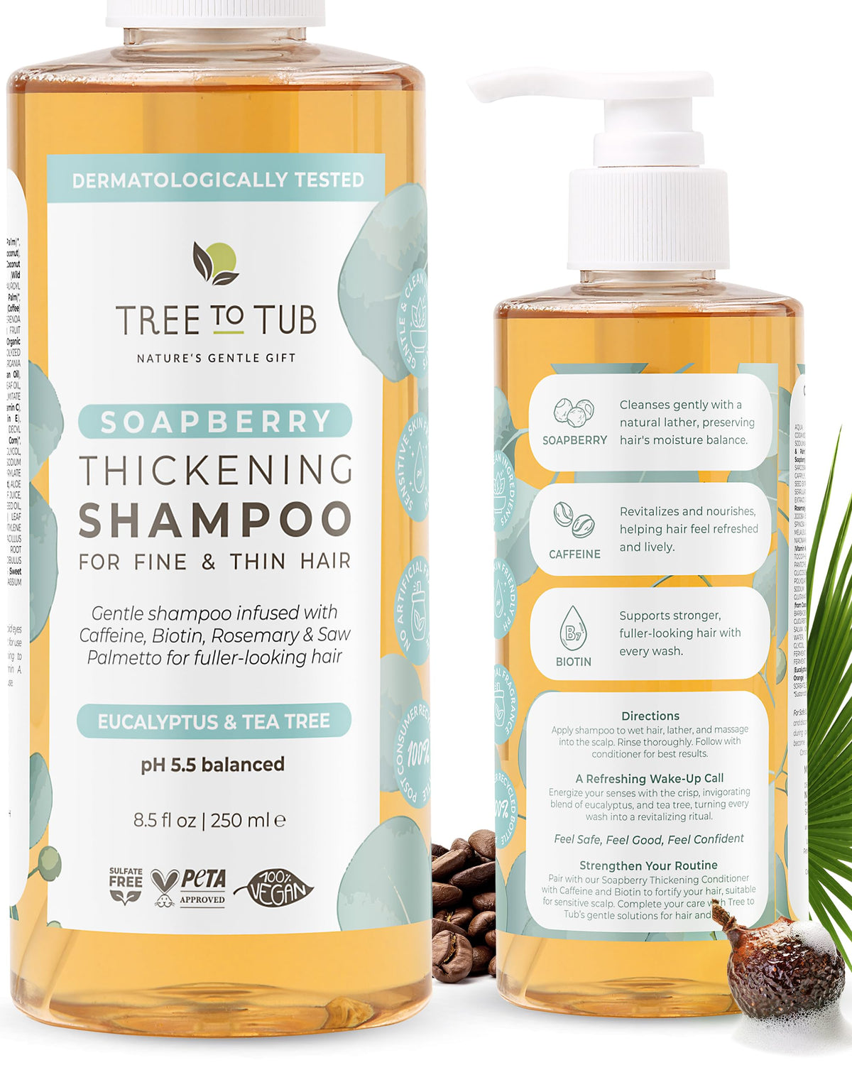 Tree To Tub front packaging showing volume benefits and clean label