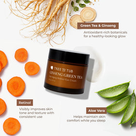 Tree To Tub jar held in hand to show size and portability for travel convenience