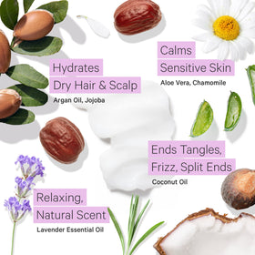 Tree To Tub argan and coconut oils ingredient close-up for nourishment