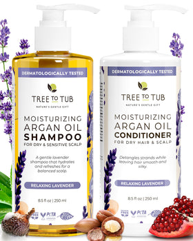 Tree To Tub front packaging showing lavender duo and benefits