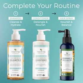 Tree To Tub lifestyle bathroom shelf portraying natural routine benefits
