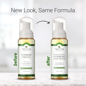 Tree To Tub pouring into hands demonstrating refreshing, non-drying cleanse