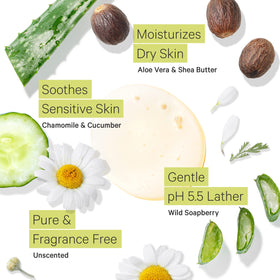 Tree To Tub lather texture close-up showing soft foam and moisturizing feel