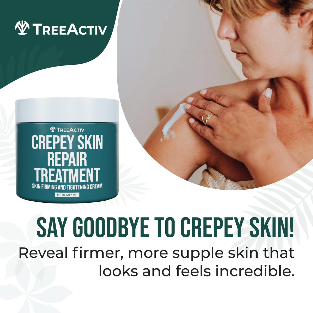 TreeActiv applied to neck demonstrating smoothing benefit