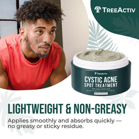 TreeActiv on buttocks demonstrating safe body spot application benefit