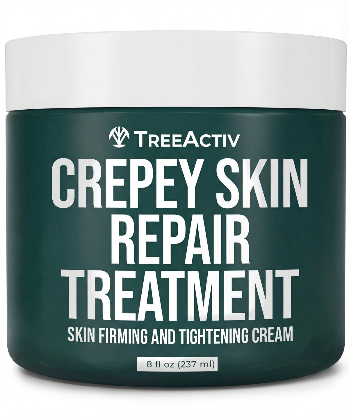 TreeActiv front jar view showing 8oz packaging and brand benefit