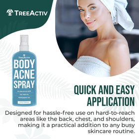 TreeActiv texture on skin close-up showing quick-absorbing finish benefit