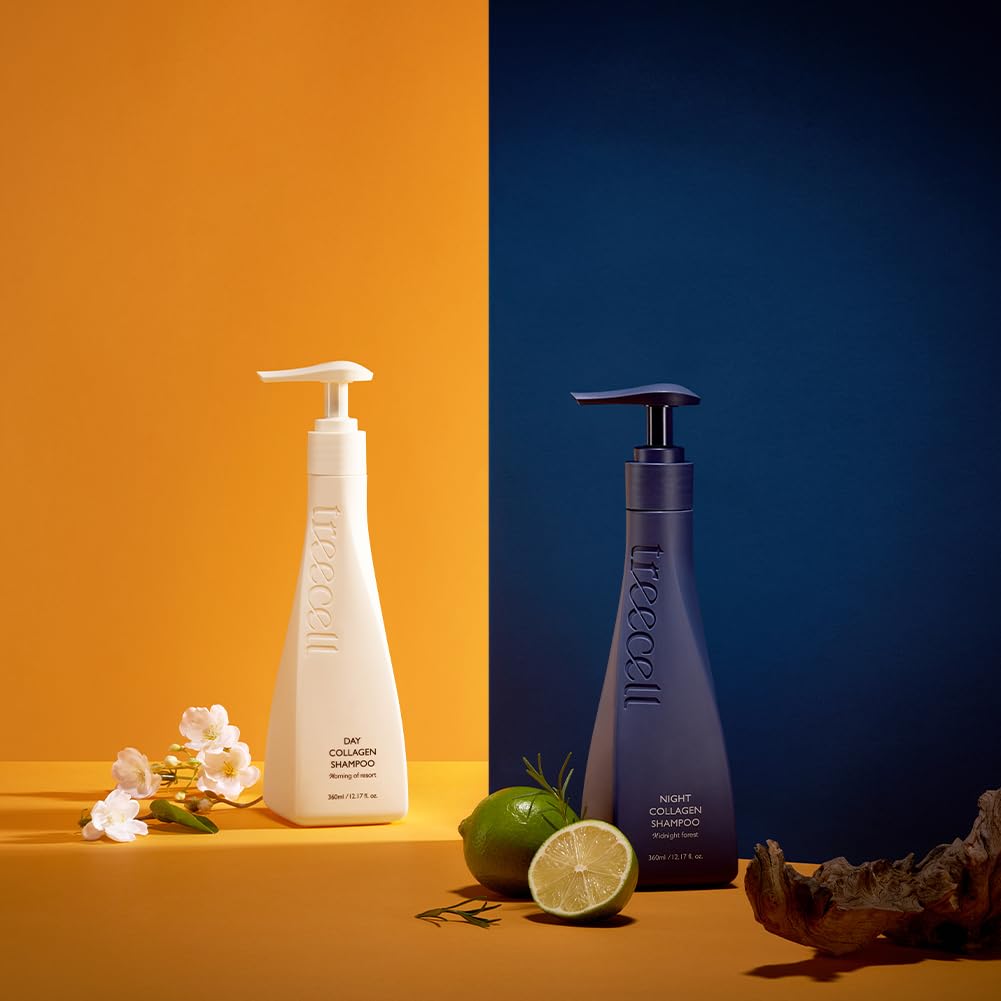 TREECELL bottle in evening bathroom setting suggesting relaxing routine