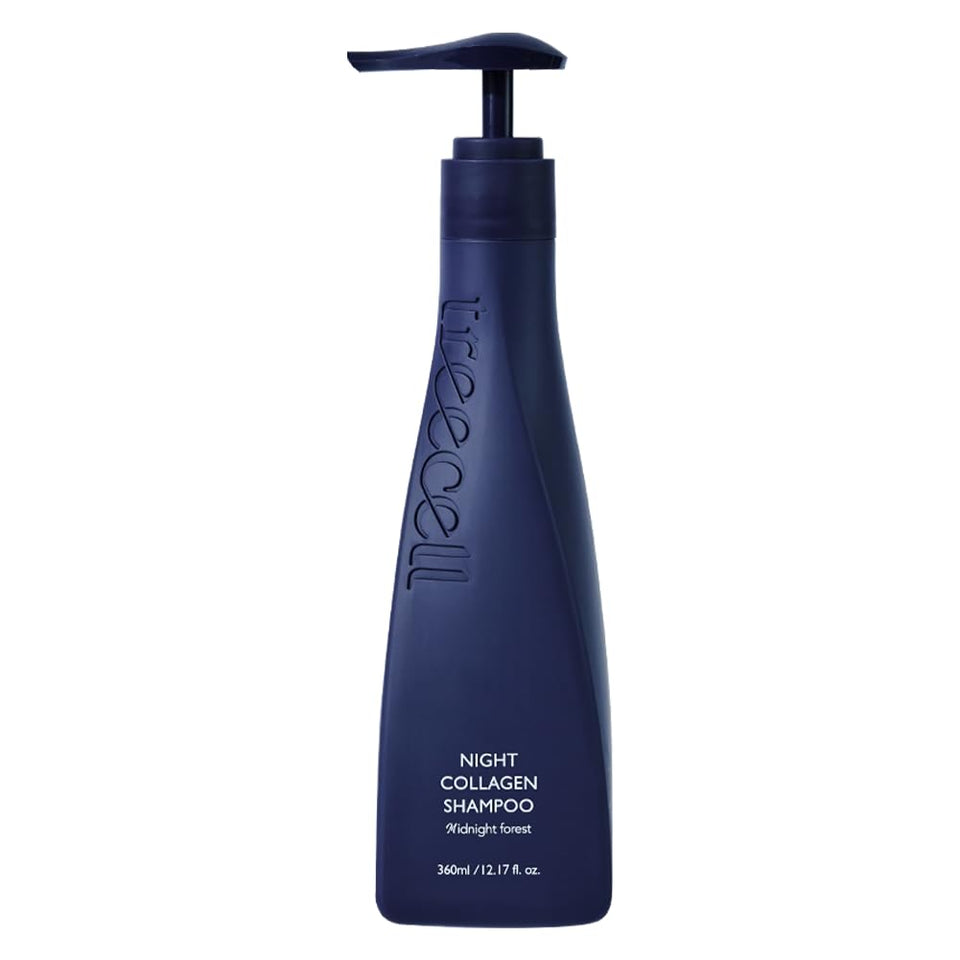 TREECELL bottle front view showing Midnight Forest label and calming benefits