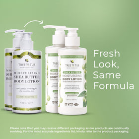 Tree To Tub bottle beside hand to show 8.5 fl oz size and scale