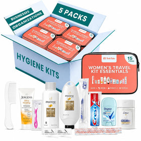 TrekTote kit front packaging showing complete 15-piece set for travel convenience