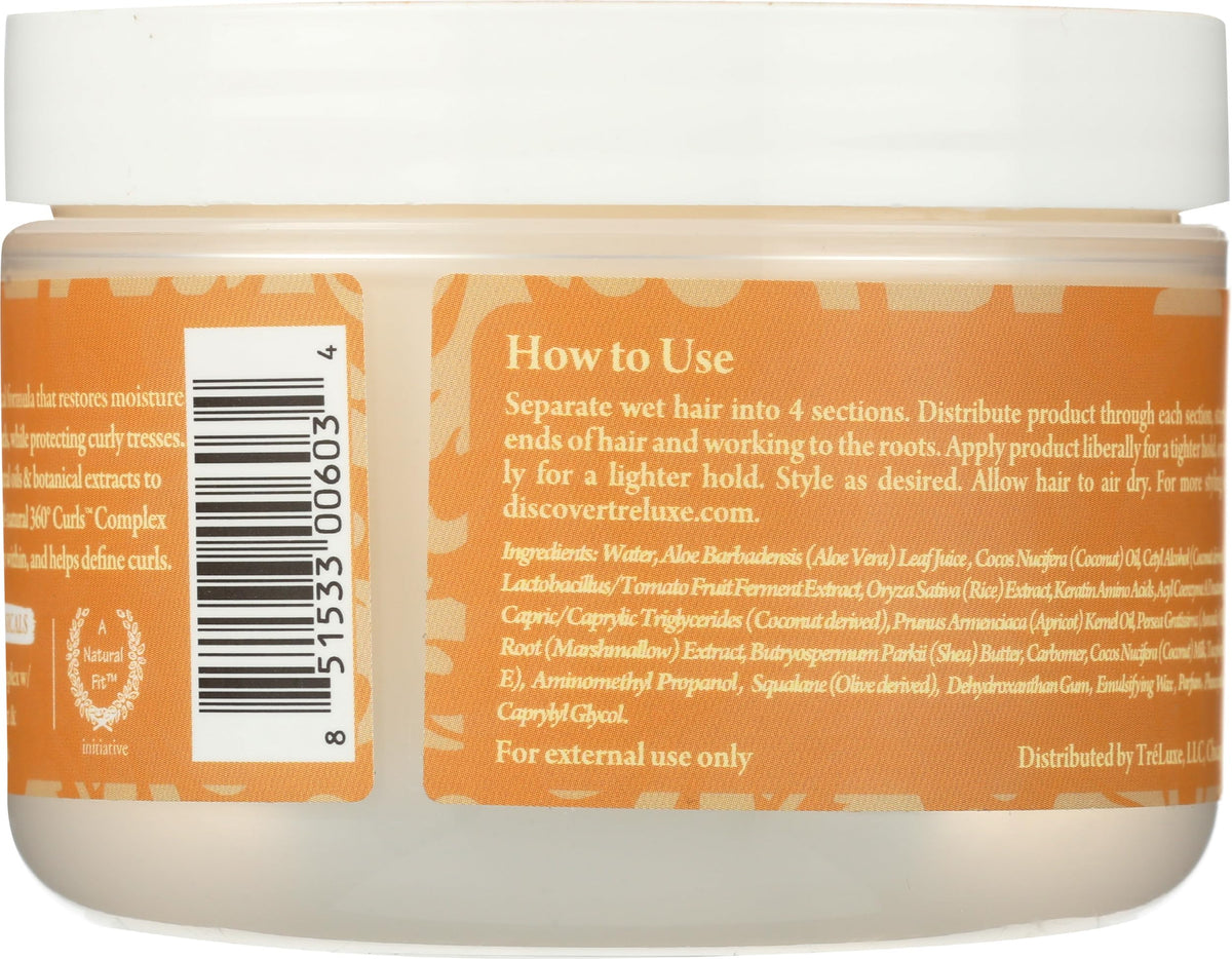 Treluxe open jar texture displaying creamy styling crème for smooth application