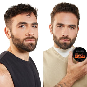 TRENDSTARTER close-up of creamy pomade texture for easy styling