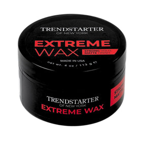 TRENDSTARTER jar front view showing matte pack and bold branding for shelf appeal